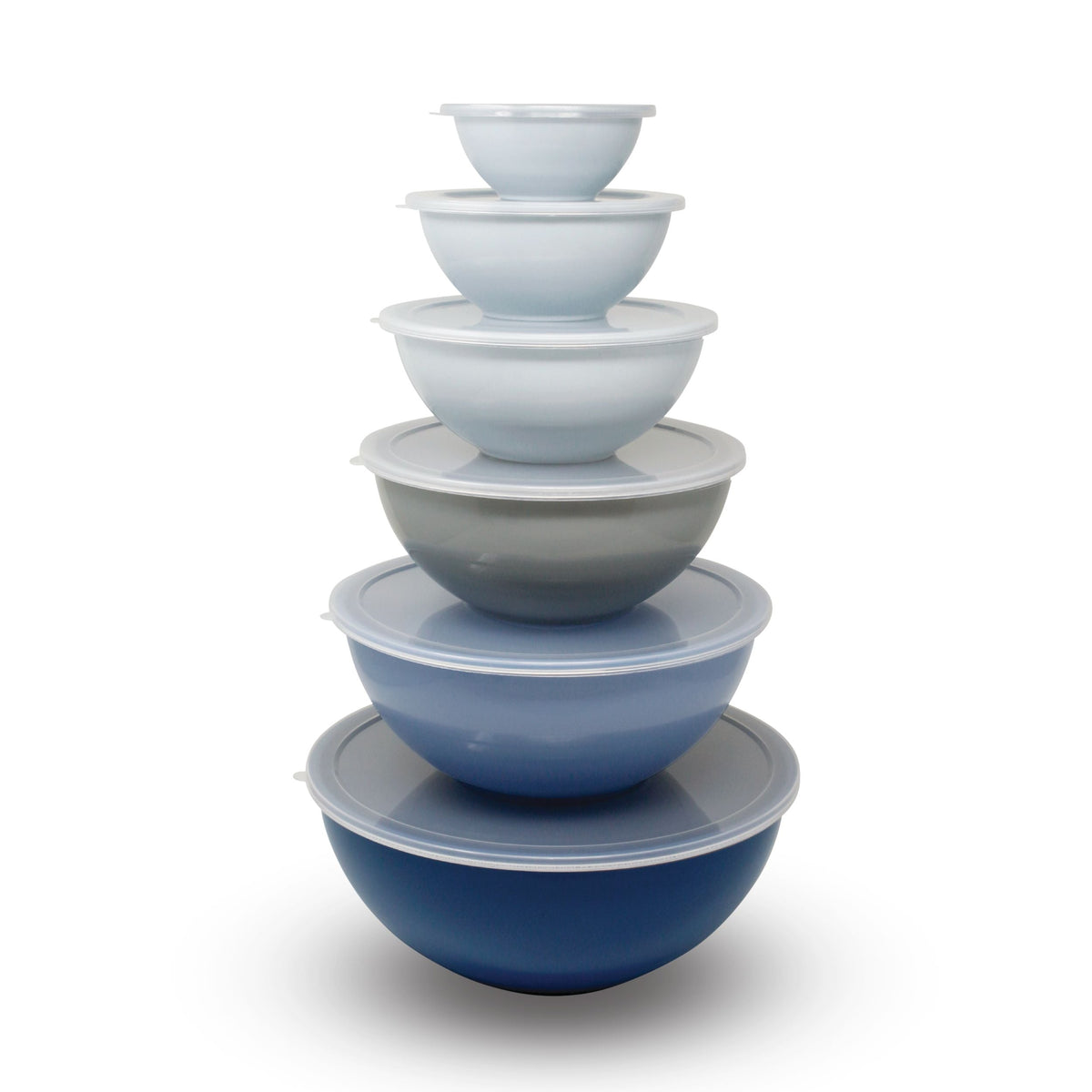 Mixing Bowl Set with Lids, Blue, 12-pc A6N0 - product image 1