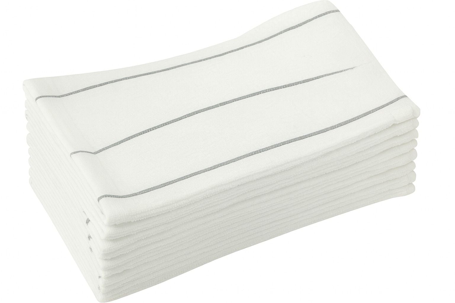 Ribbed Stripe Bar Mop Dish Cloths, Grey Stripes, 5-pk P8S6 - product image 2