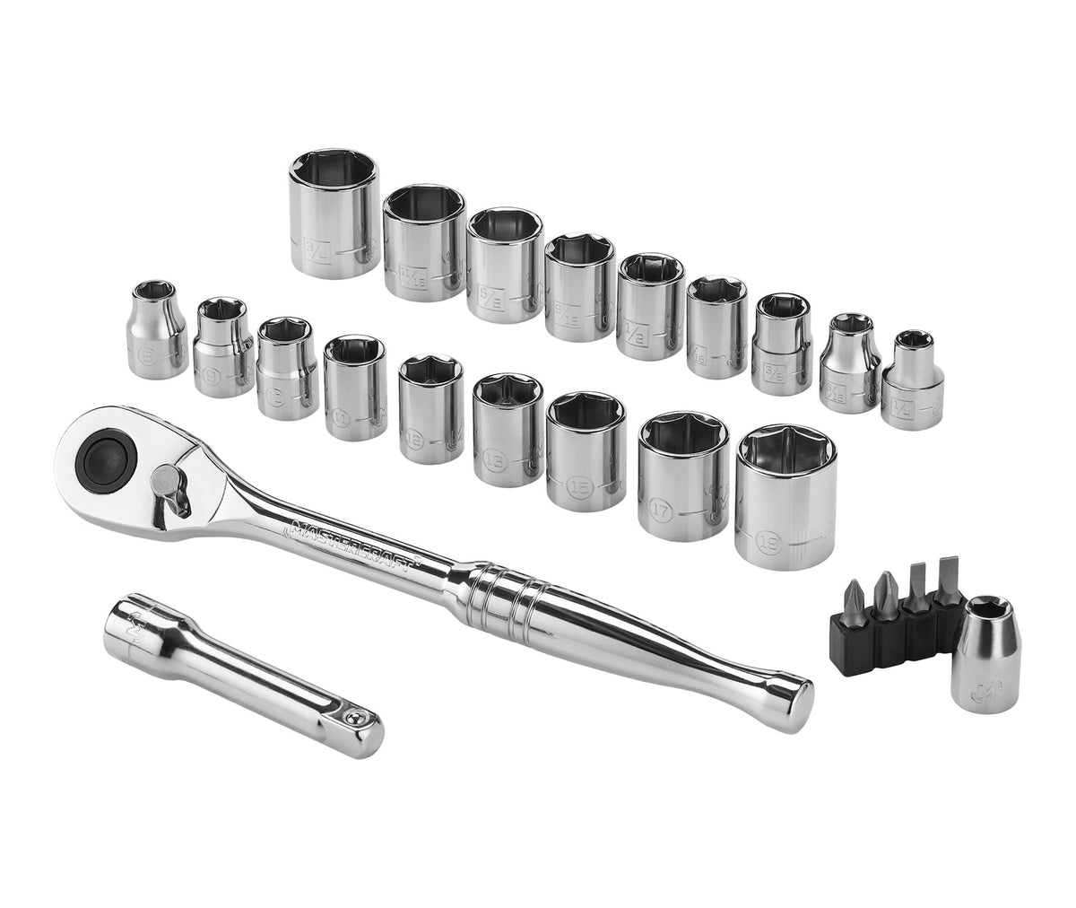 25 Piece 3/8" Drive Socket Set Y3D4 - product image 1