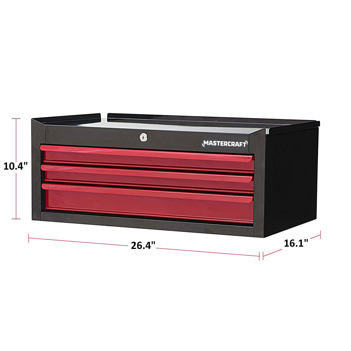3-Drawer Intermediate Tool Chest, Black & Red, 26-in K9U3 - product image 4