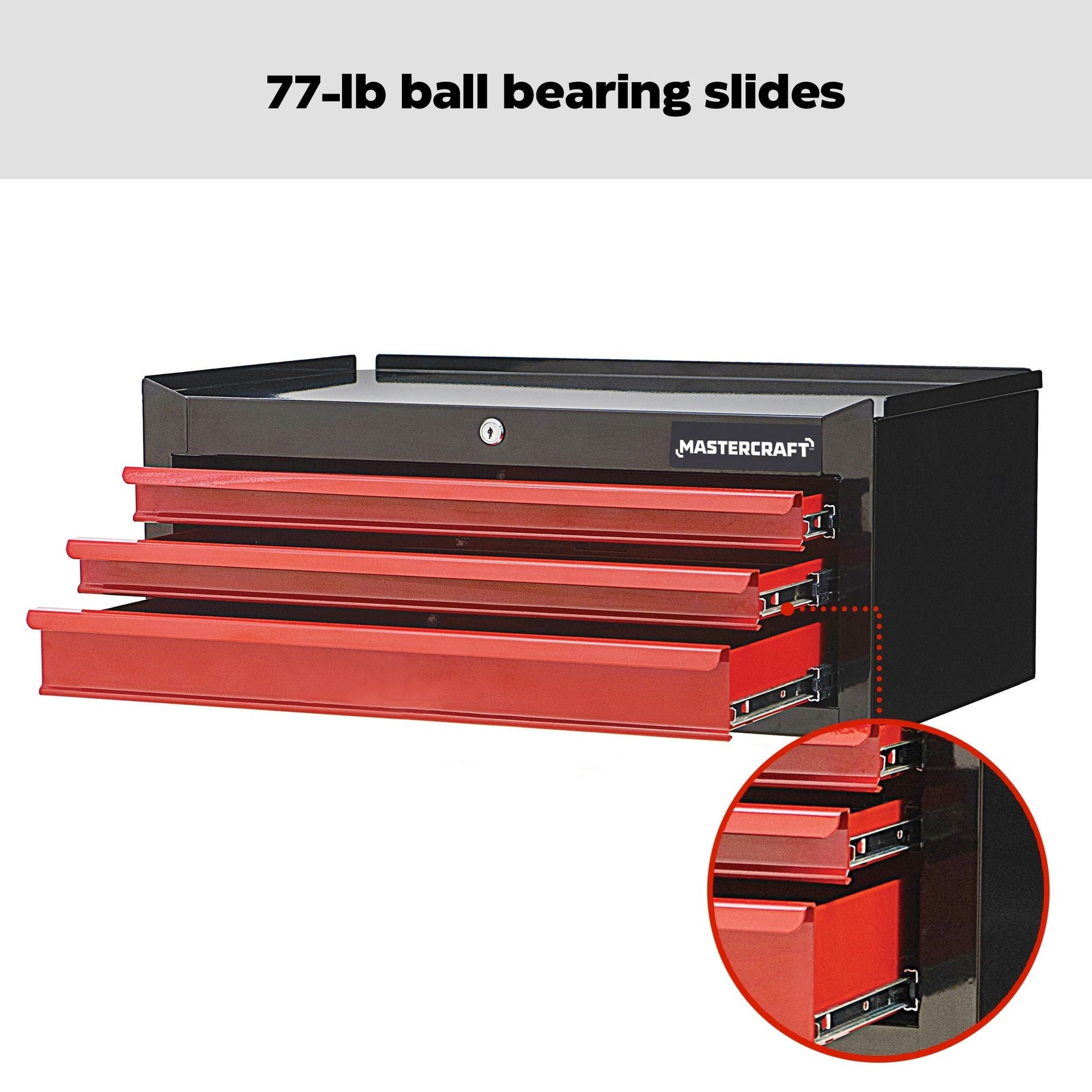 3-Drawer Intermediate Tool Chest, Black & Red, 26-in K9U3 - product image 6