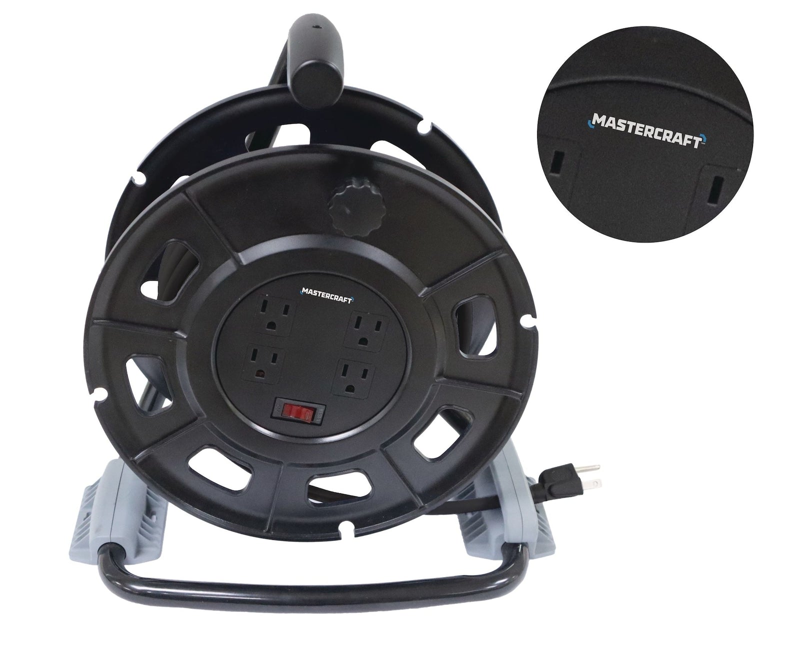 50-ft 14-Gauge Black Cord Reel with Stand G0V0 - product image 3