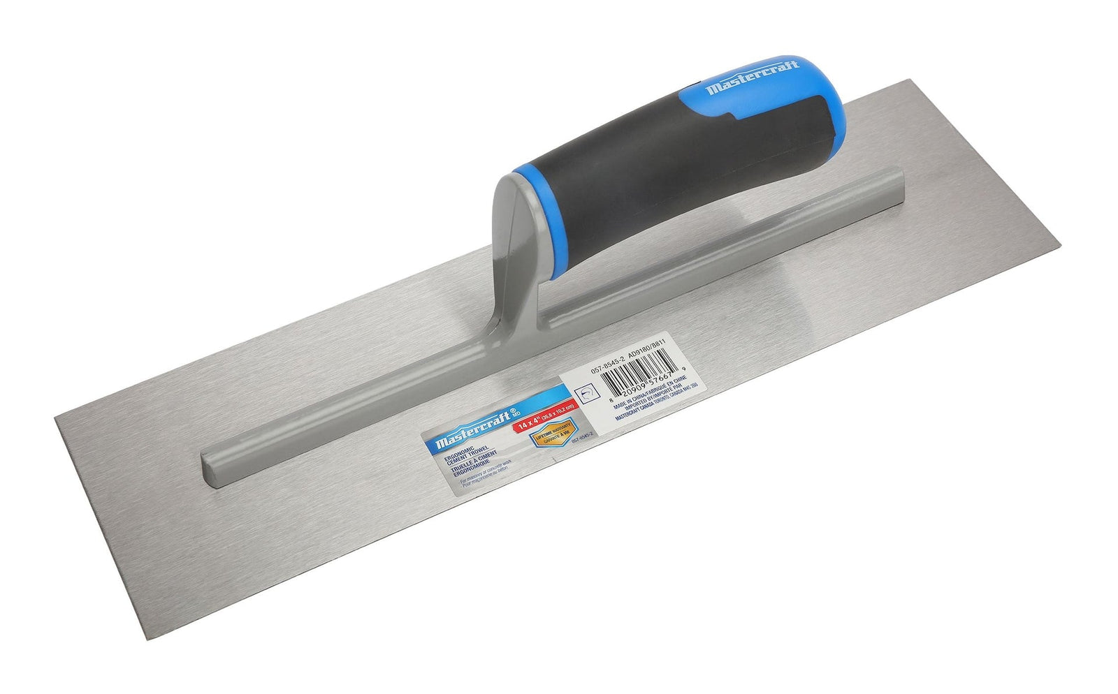 Ergonomic Steel Cement Trowel For Masonry & Concrete Work, 4 x 14-in T0E8 - product image 1