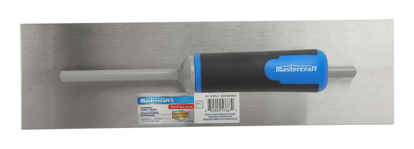 Ergonomic Steel Cement Trowel For Masonry & Concrete Work, 4 x 14-in T0E8 - product image 2
