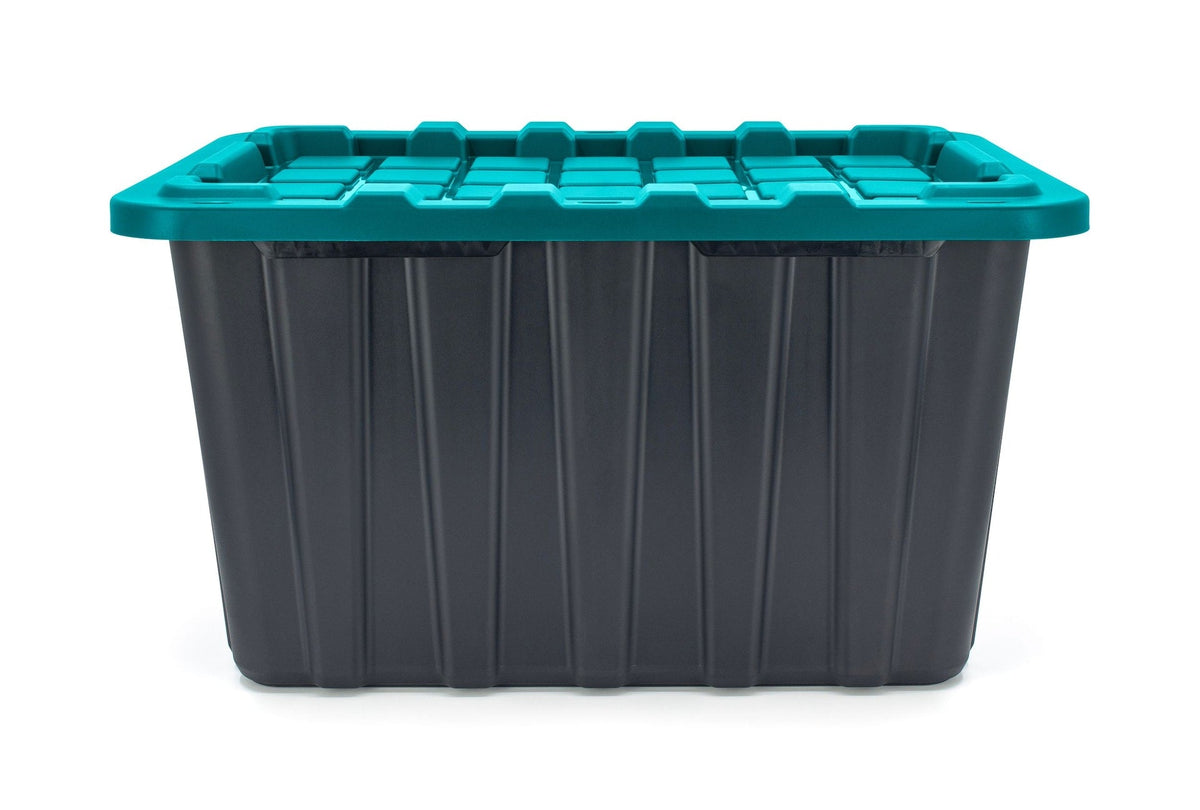 Heavy-Duty Storage Tote, 102-L, Teal R8M3 - product image 2