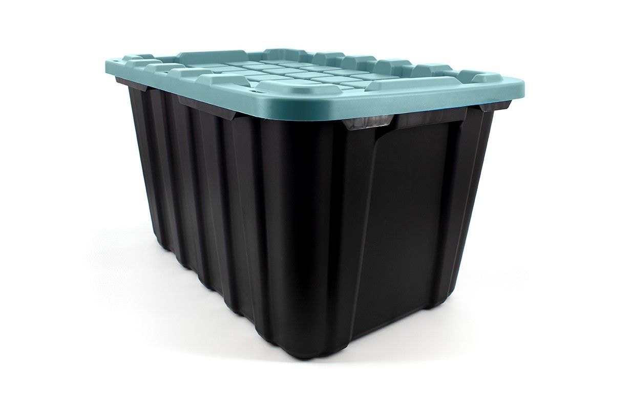Heavy-Duty Storage Tote, 102-L, Teal R8M3 - product image 7
