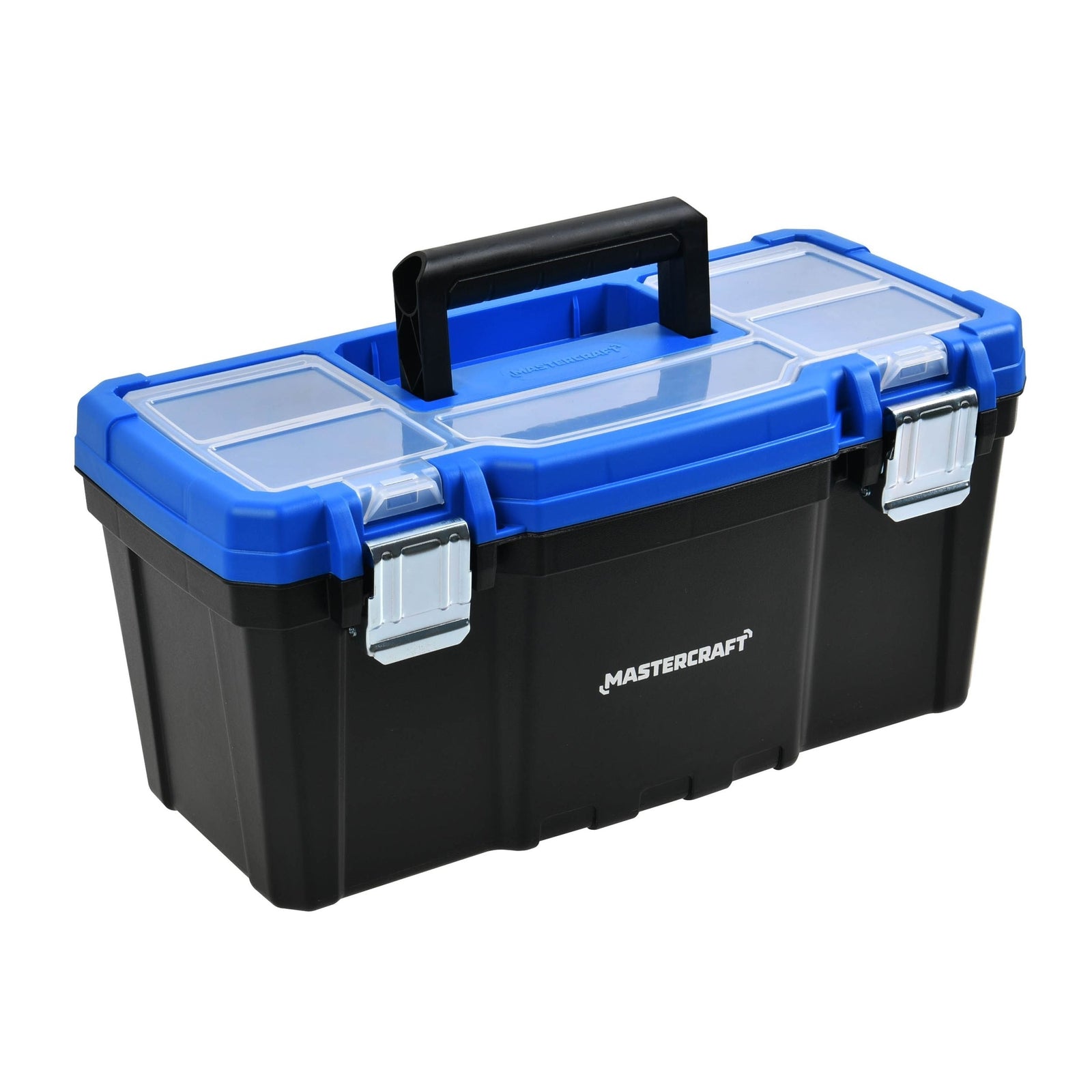 Portable Plastic Tool Box with Removable Tray & Tray Top, Blue, 16-in A9Z7 - product image 1