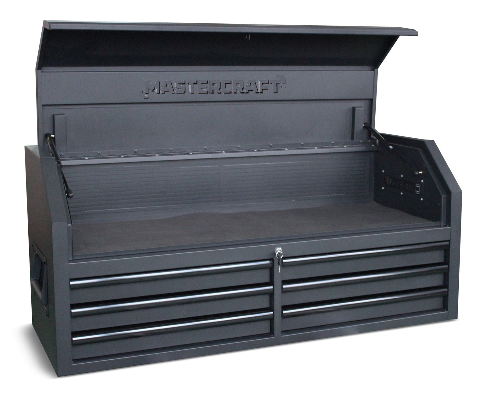 Tool Chest with 6 Drawers, Power Bar with USB, Black, 52-in T0D1 - product image 1