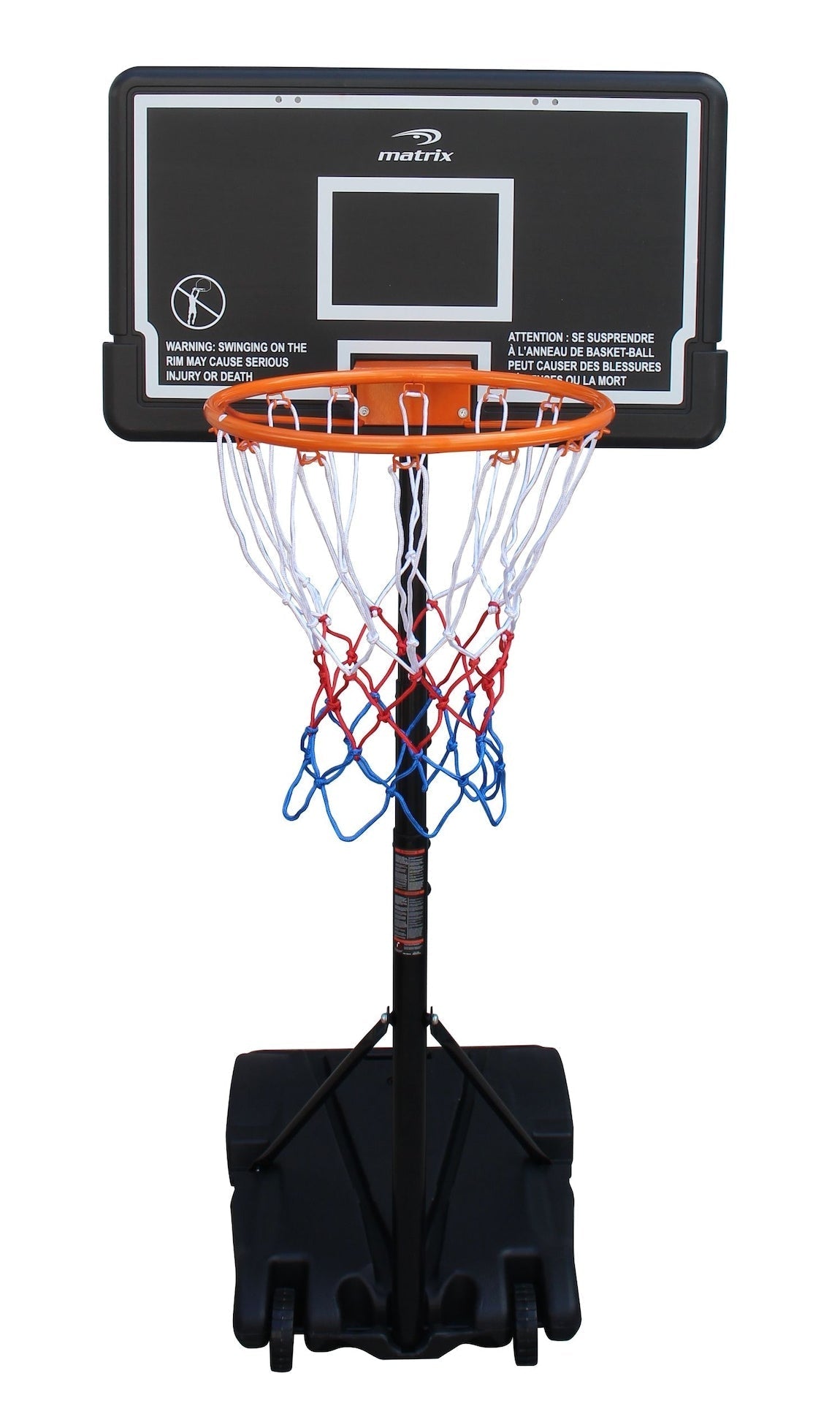 4-in-1 Jr Portable Adjustable Basketball Backboard System with Wheels T4T8 - product image 5