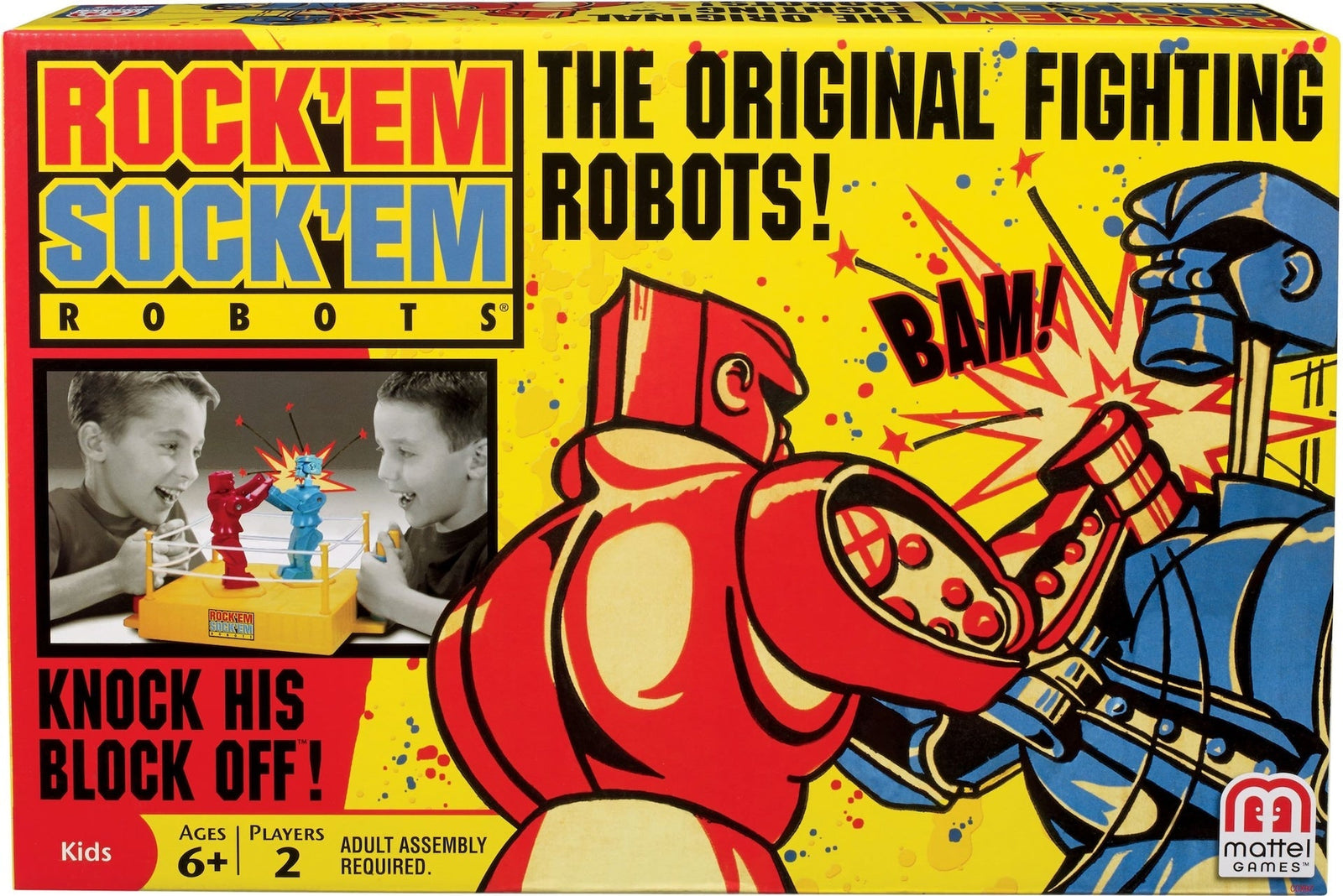 Rock 'Em Sock 'Em Robots Classic Boxing Match Game for Kids, Ages 6+ E7E4 - product image 1
