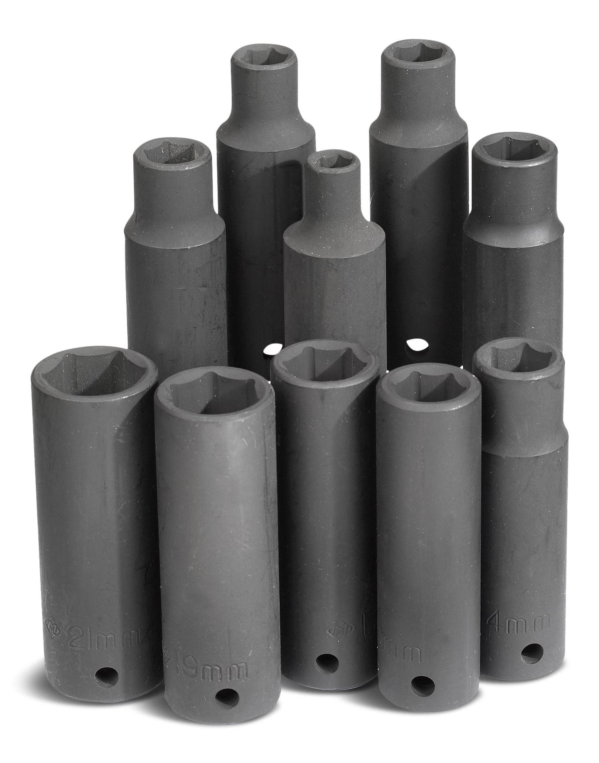 1/2-in Drive Deep Impact Socket Set, Metric, 10-pc B0H7 - product image 1