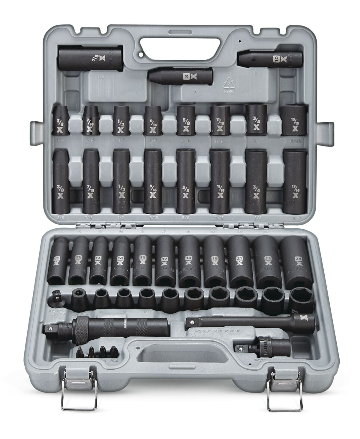 1/2-in Drive Professional Grade Impact Socket Set, 48-pc, CRMO U4Z7 - product image 1