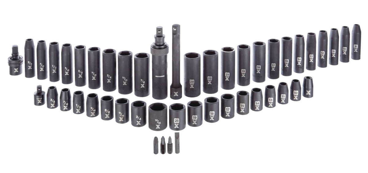 1/2-in Drive Professional Grade Impact Socket Set, 48-pc, CRMO U4Z7 - product image 2