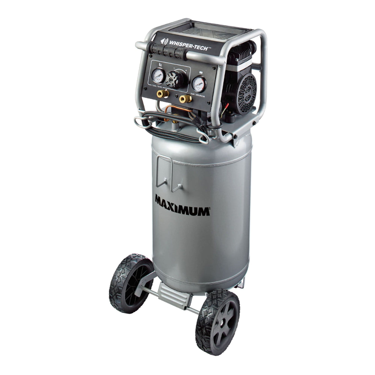15-Gallon Oil-Free Quiet Portable Vertical Air Compressor with Top Tray L2Q3 - product image 3