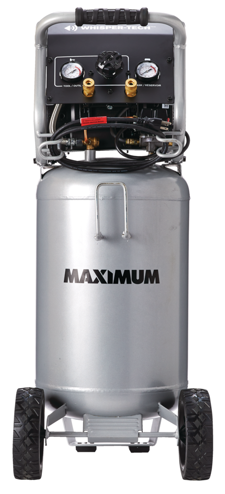 15-Gallon Oil-Free Quiet Portable Vertical Air Compressor with Top Tray L2Q3 - product image 5