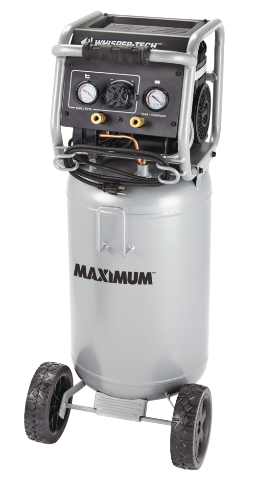 15-Gallon Oil-Free Quiet Portable Vertical Air Compressor with Top Tray L2Q3 - product image 7
