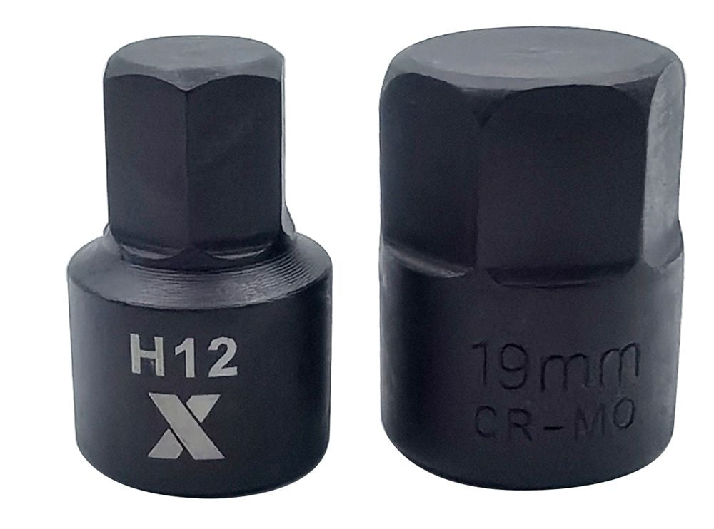 9 Piece Impact Stubby Bit Socket Rail Hex Metric O6O5 - product image 4