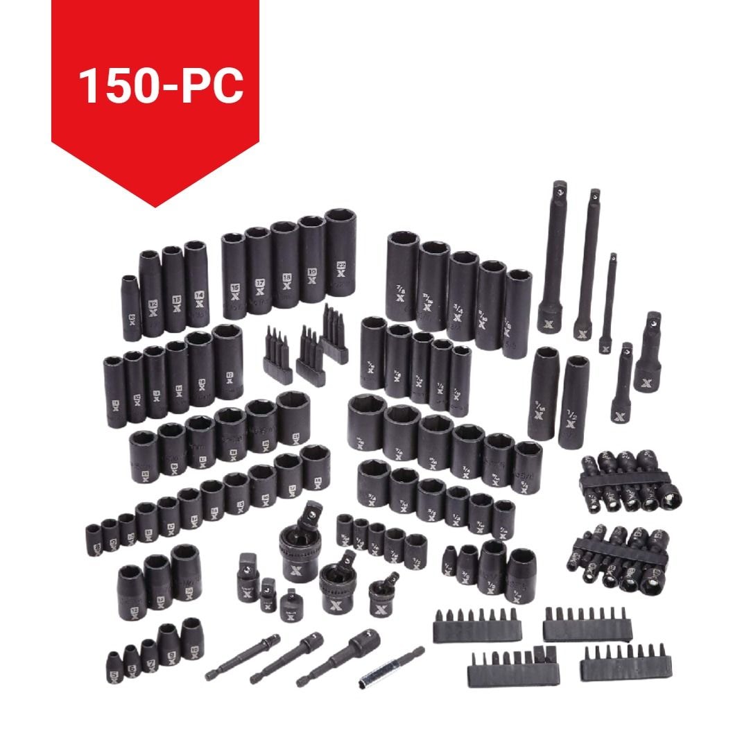 Professional Grade Impact Socket Set, 150-pc, SAE / Metric, CRMO E2B3 - product image 5