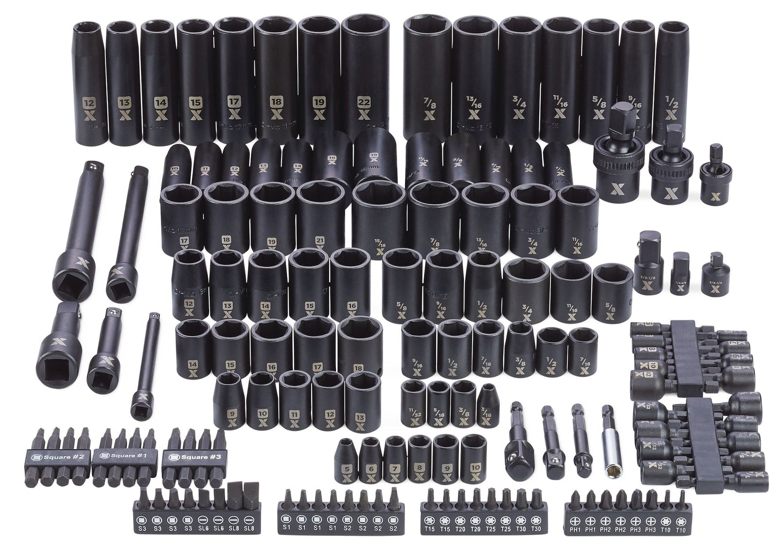 Professional Grade Impact Socket Set, 150-pc, SAE / Metric, CRMO E2B3 - product image 6