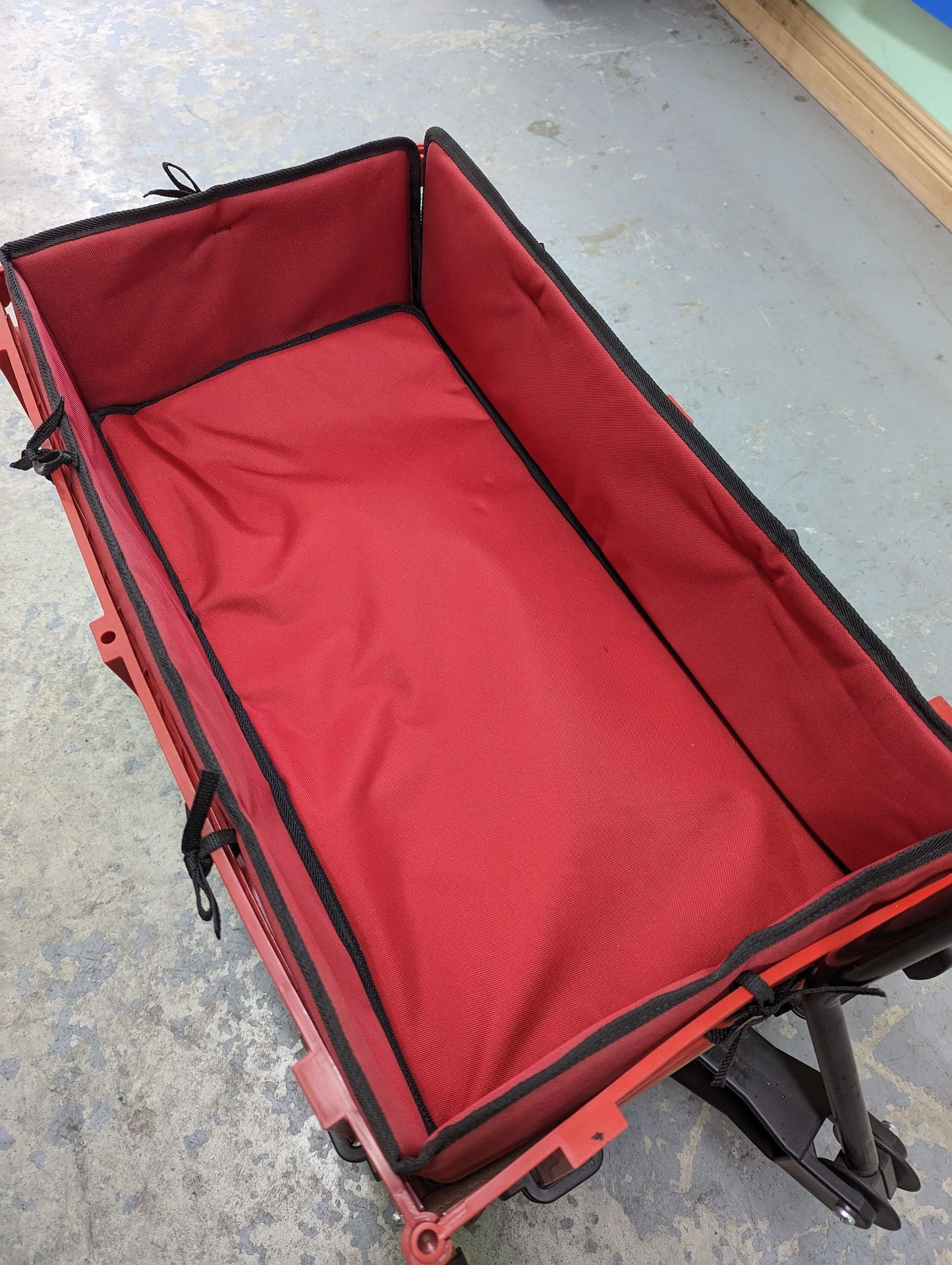 Industries All-Season Foam Padded Seat Cushion & Side Pads For Convertible Wagon Sleigh/Sled, Red R5Z8 - product image 4