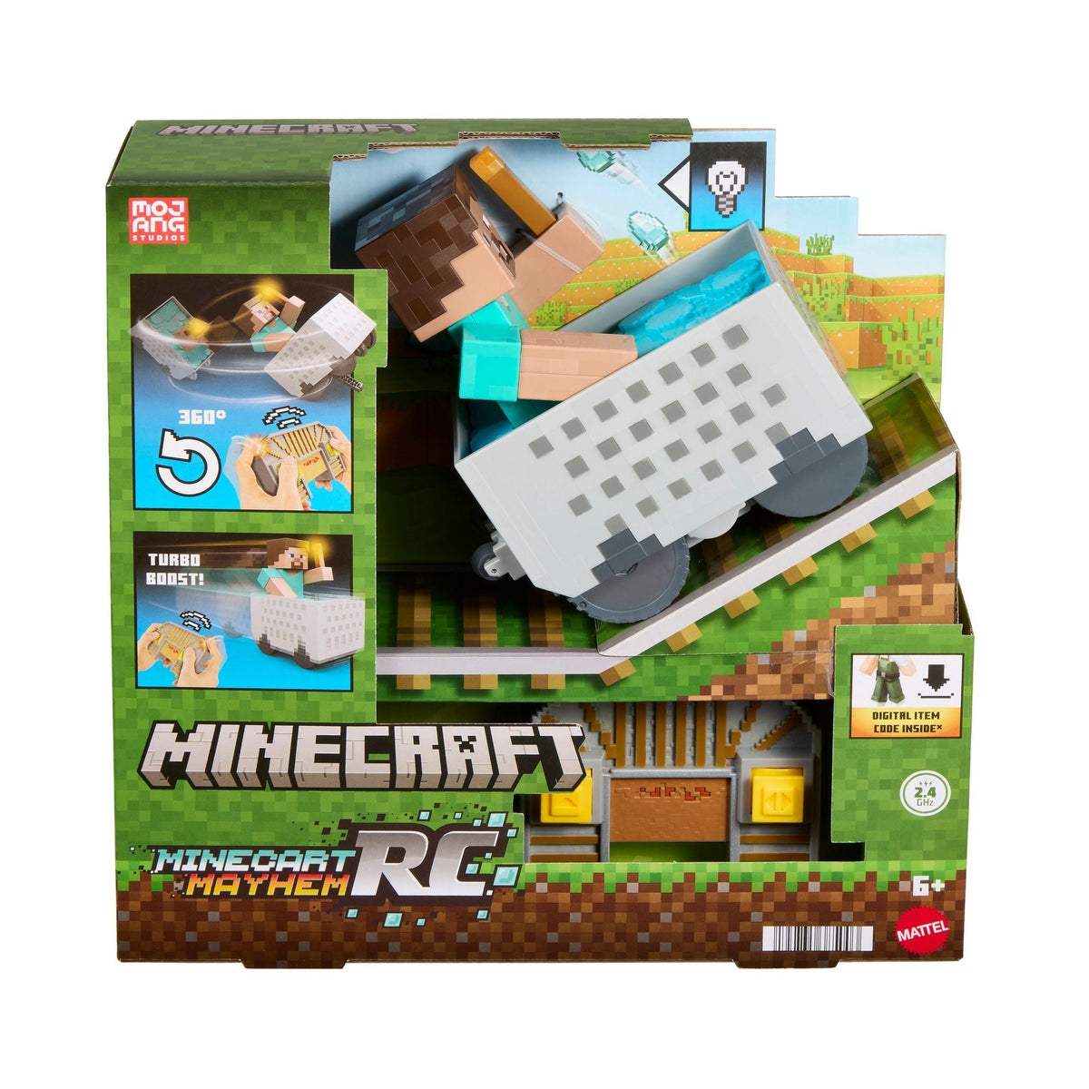 RC Steve with Minecart M3V6 - product image 1