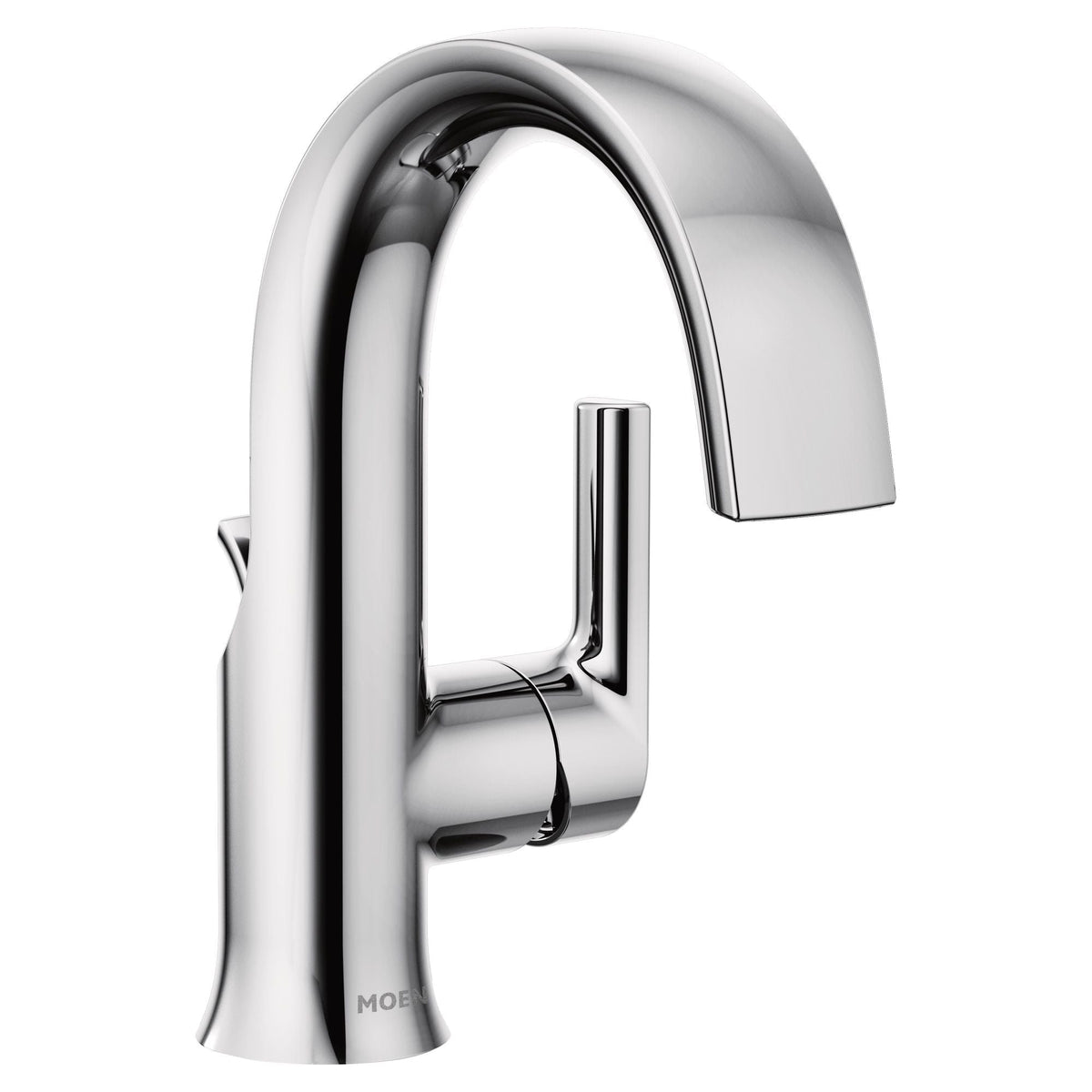 Doux Single Handle High Arc Bathroom Sink Faucet, Chrome W1O1 - product image 1