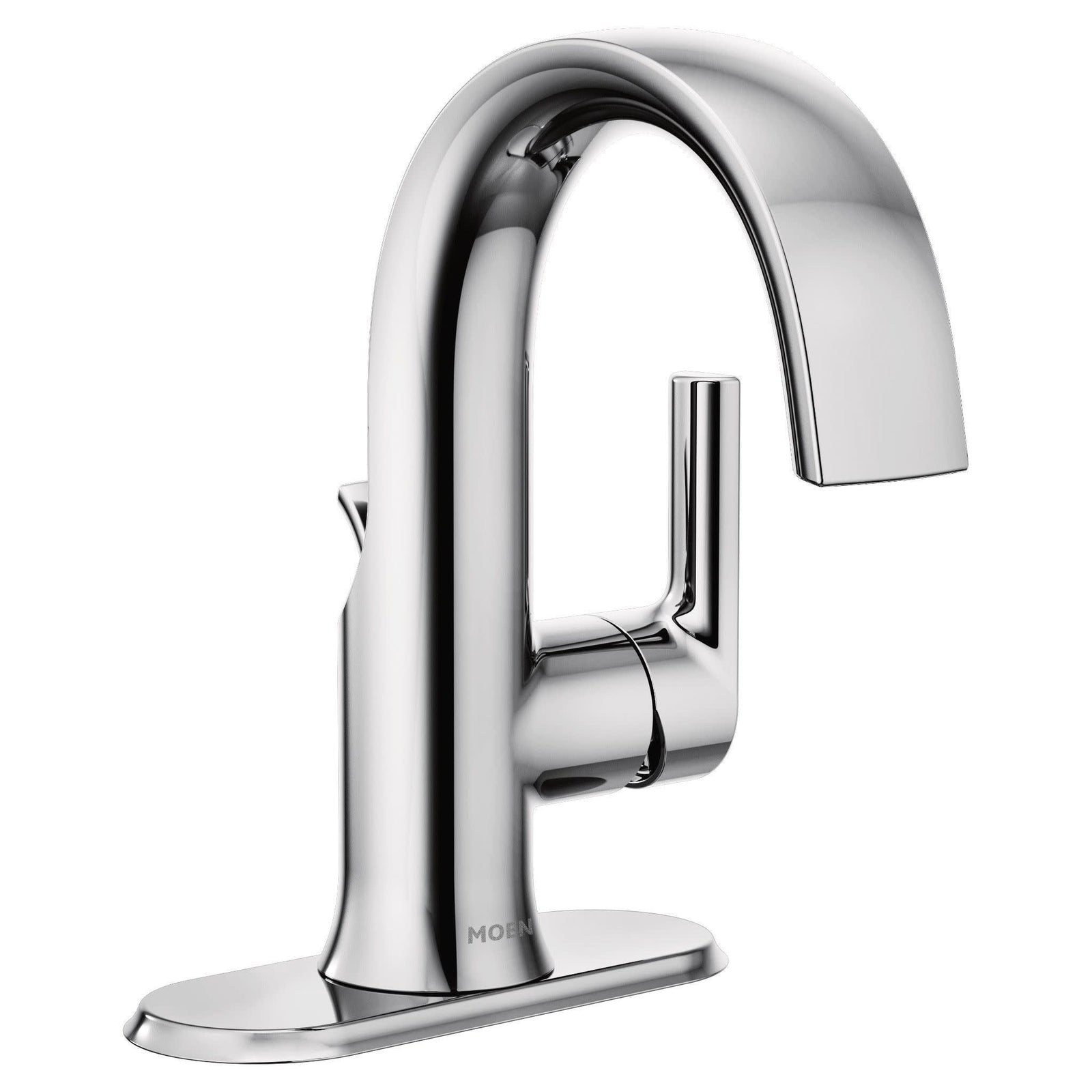 Doux Single Handle High Arc Bathroom Sink Faucet, Chrome W1O1 - product image 2