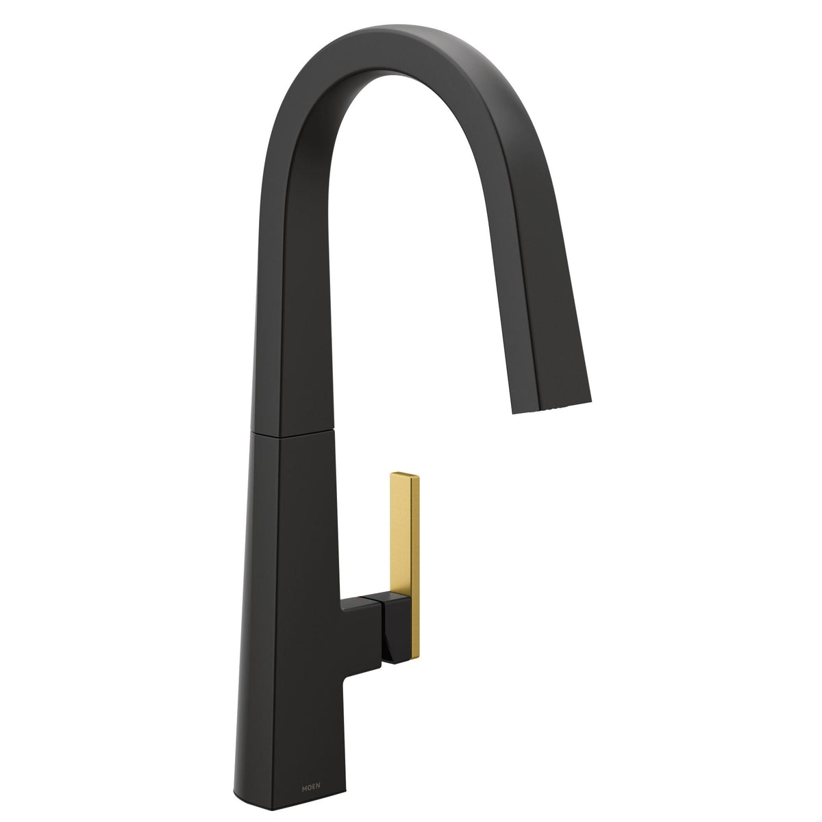 Nio Single Handle High Arc Pull Down Sprayer Kitchen Faucet with Power Clean, Matte Black D2D6 - product image 1