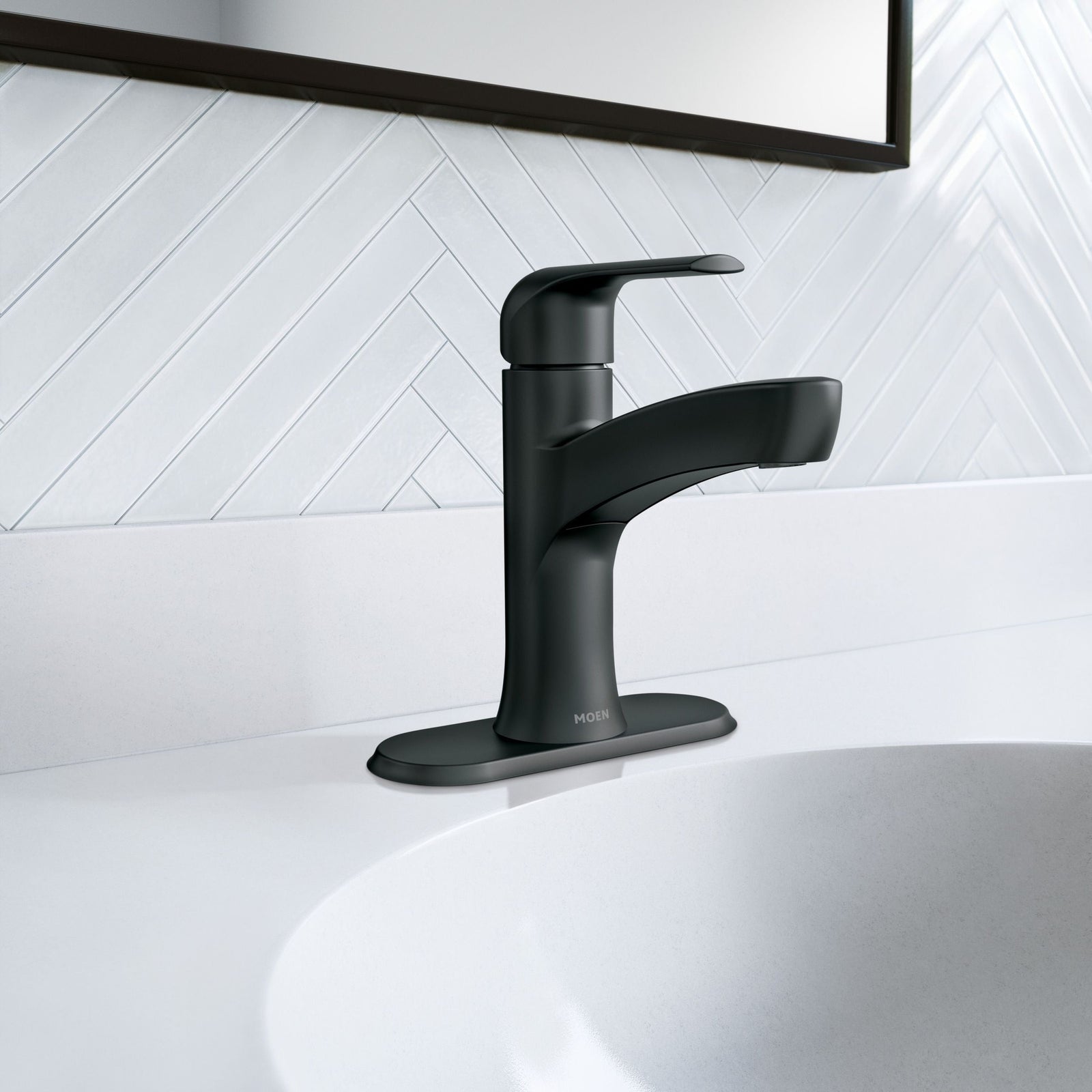 Tilson Single-Handle Matte Black Bathroom Lavatory/Bathroom Sink Faucet B5D3 - product image 7