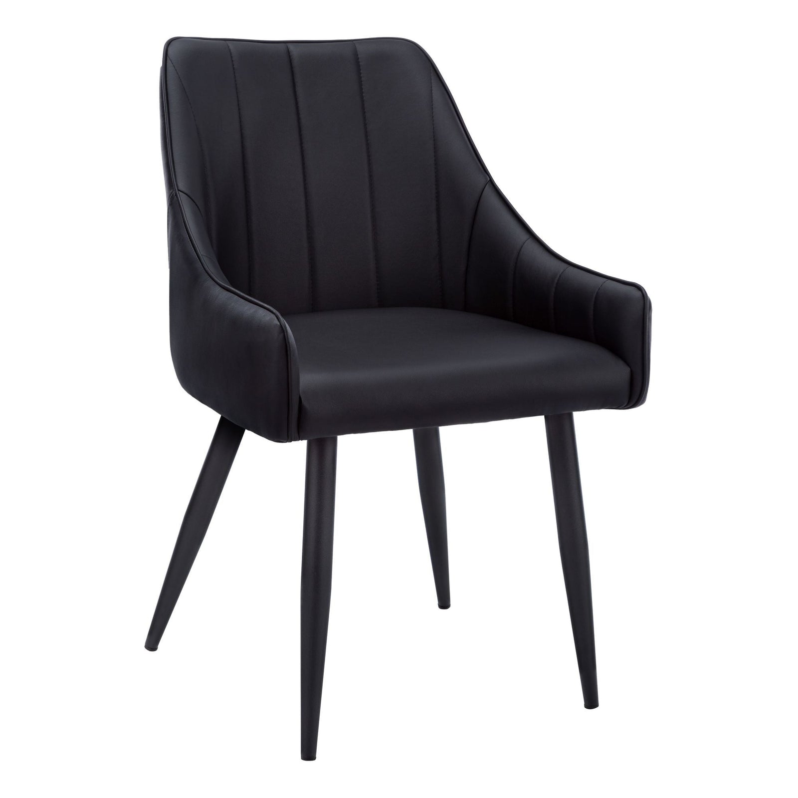 Tufted Leather Look Dining Chair Set, 2-pc V0C4 - product image 1