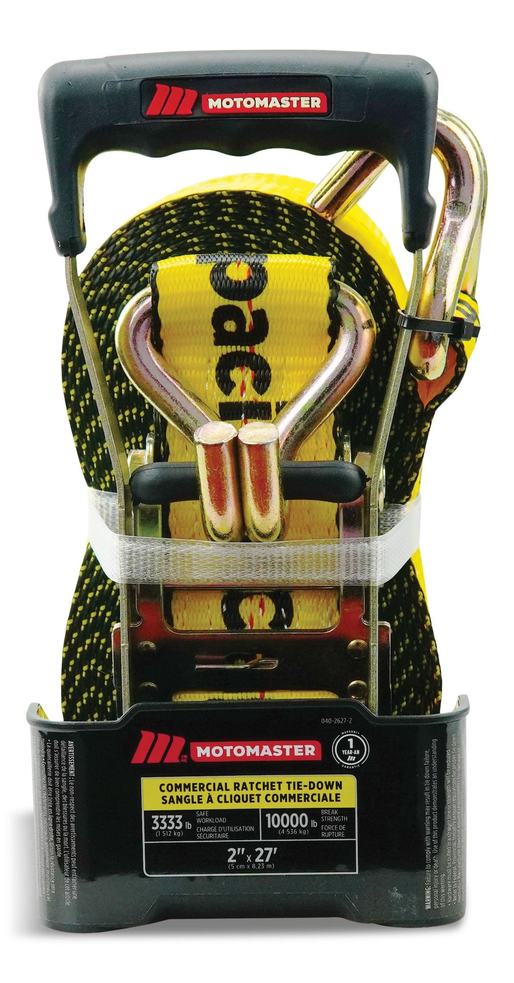 10,000-lb Ratchet Tie Down Strap, Abrasion Resistant, 2-in x 27-ft D2V9 - product image 2