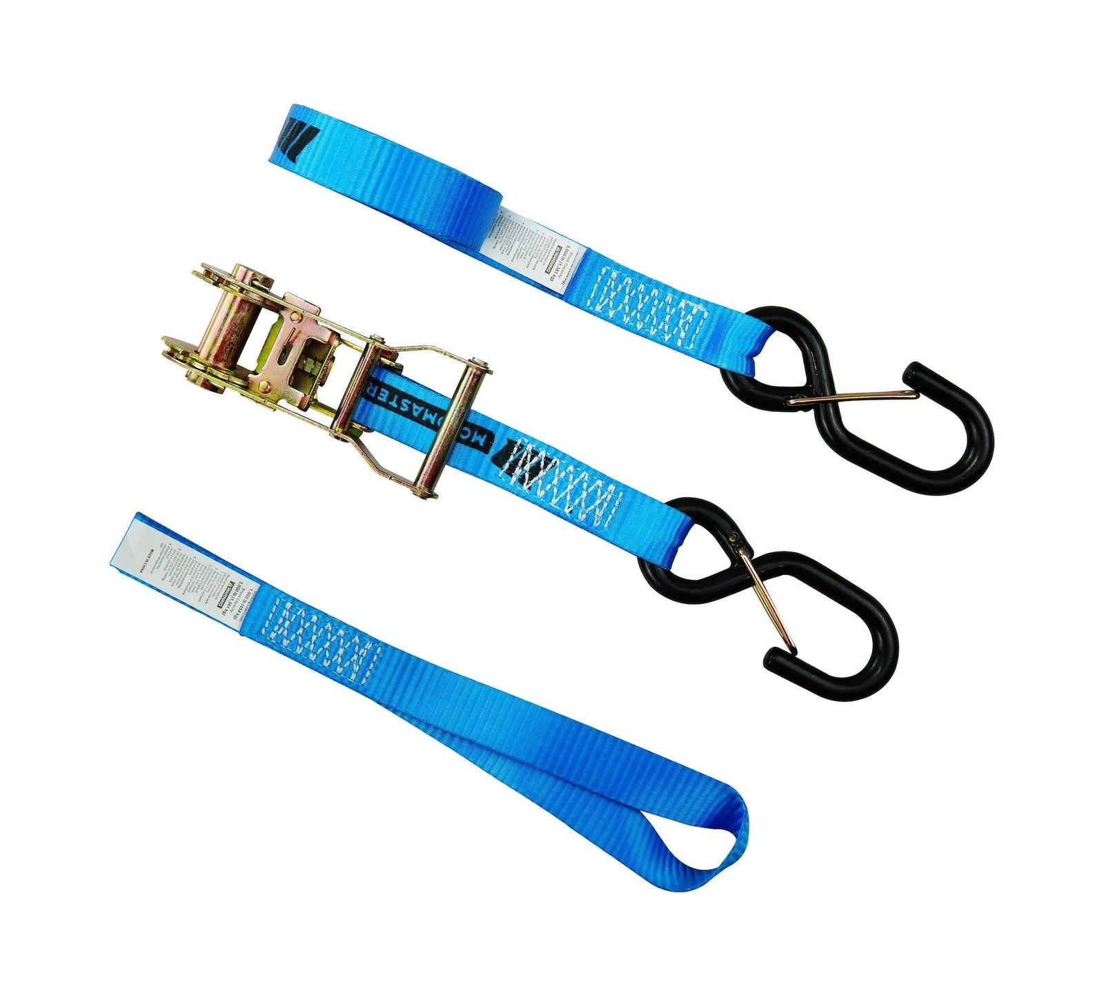 3,000-lb Heavy Duty Motorcycle Ratchet Tie Down Strap, 1-in x 6-ft, 2-pk O4Q4 - product image 4
