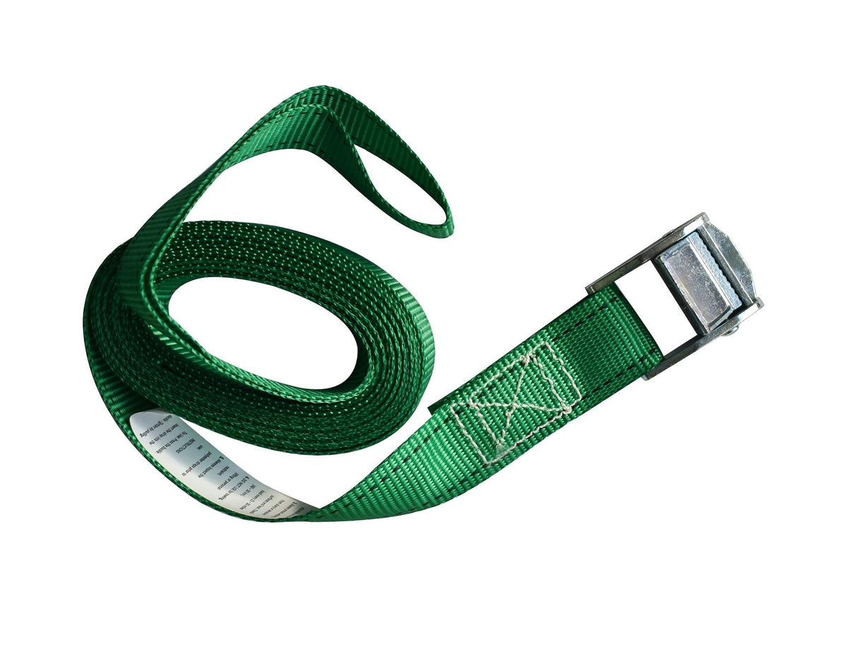 450-lb Light Duty Lashing Straps with Cam Buckle Clasps, Weatherproof, 1-in x 12-ft, 2-pk V1A4 - product image 6