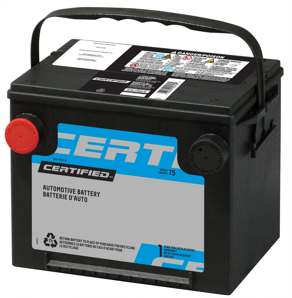 Group Size 124R Battery, 660 CCA Z5X2 - product image 1