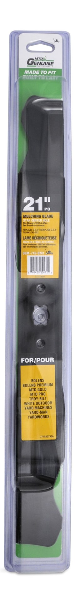 Mulch Lawn Mower Replacement Blade, 21-in F5B7 - product image 1