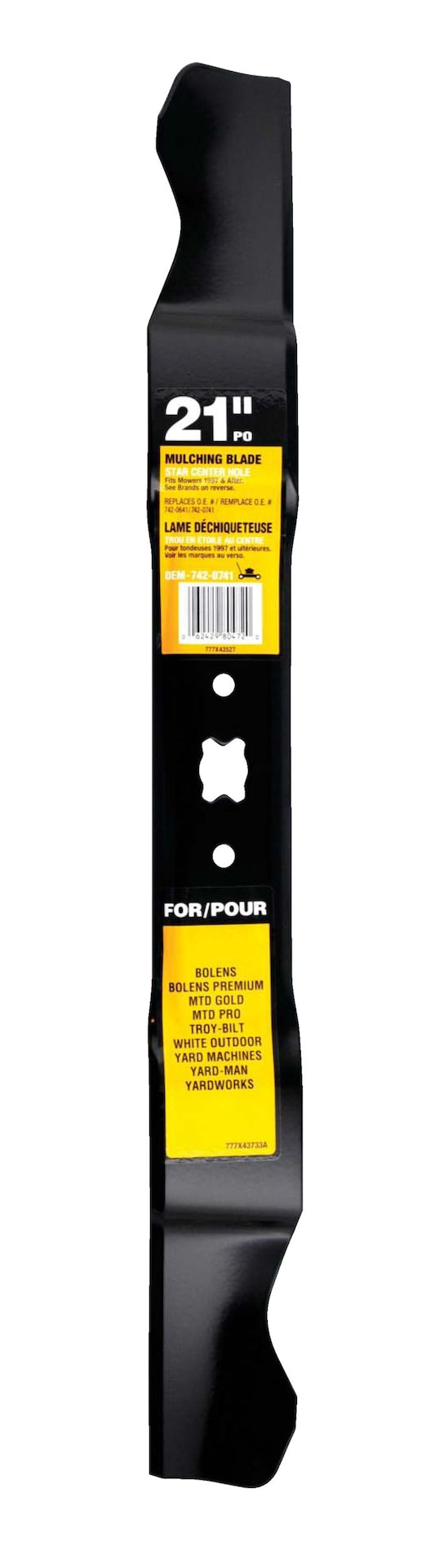 Mulch Lawn Mower Replacement Blade, 21-in F5B7 - product image 2