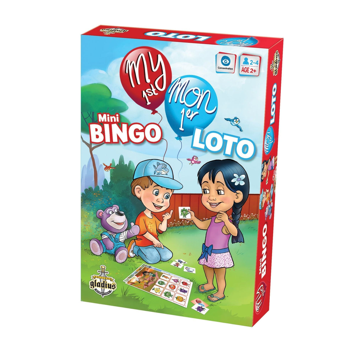 1st Mini Bingo Board Game, Bilingual, Ages 2+ F6V3 - product image 2