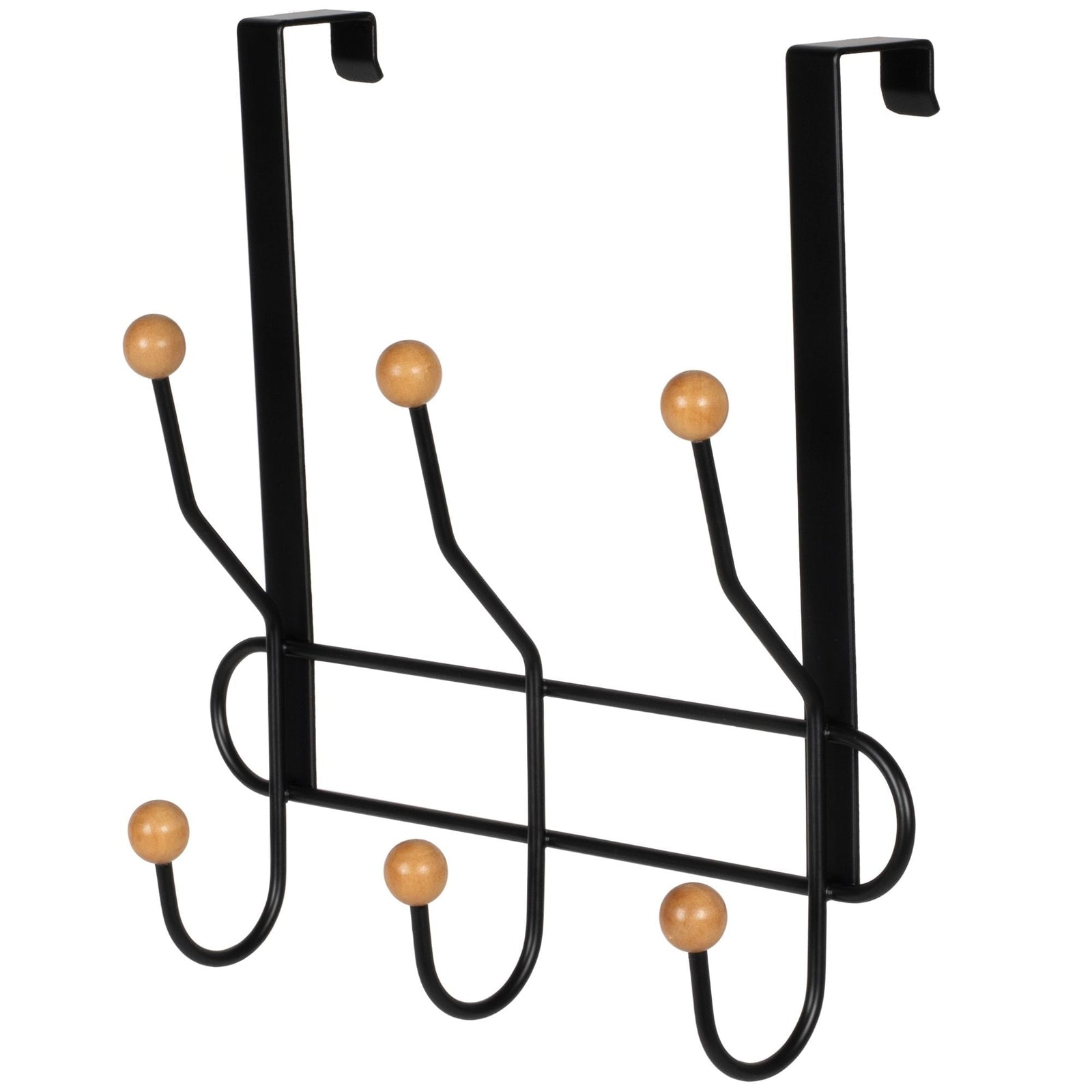 11.2" Over The Door Metal 3 Hook, Black T8B6 - product image 1