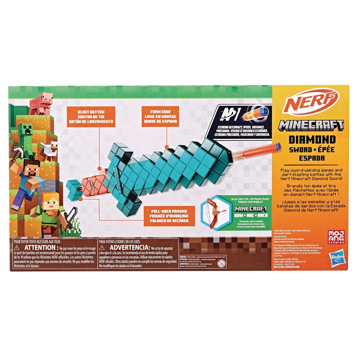 Minecraft Diamond Sword Dart Blaster with 8 N1 Darts T8P8 - product image 6