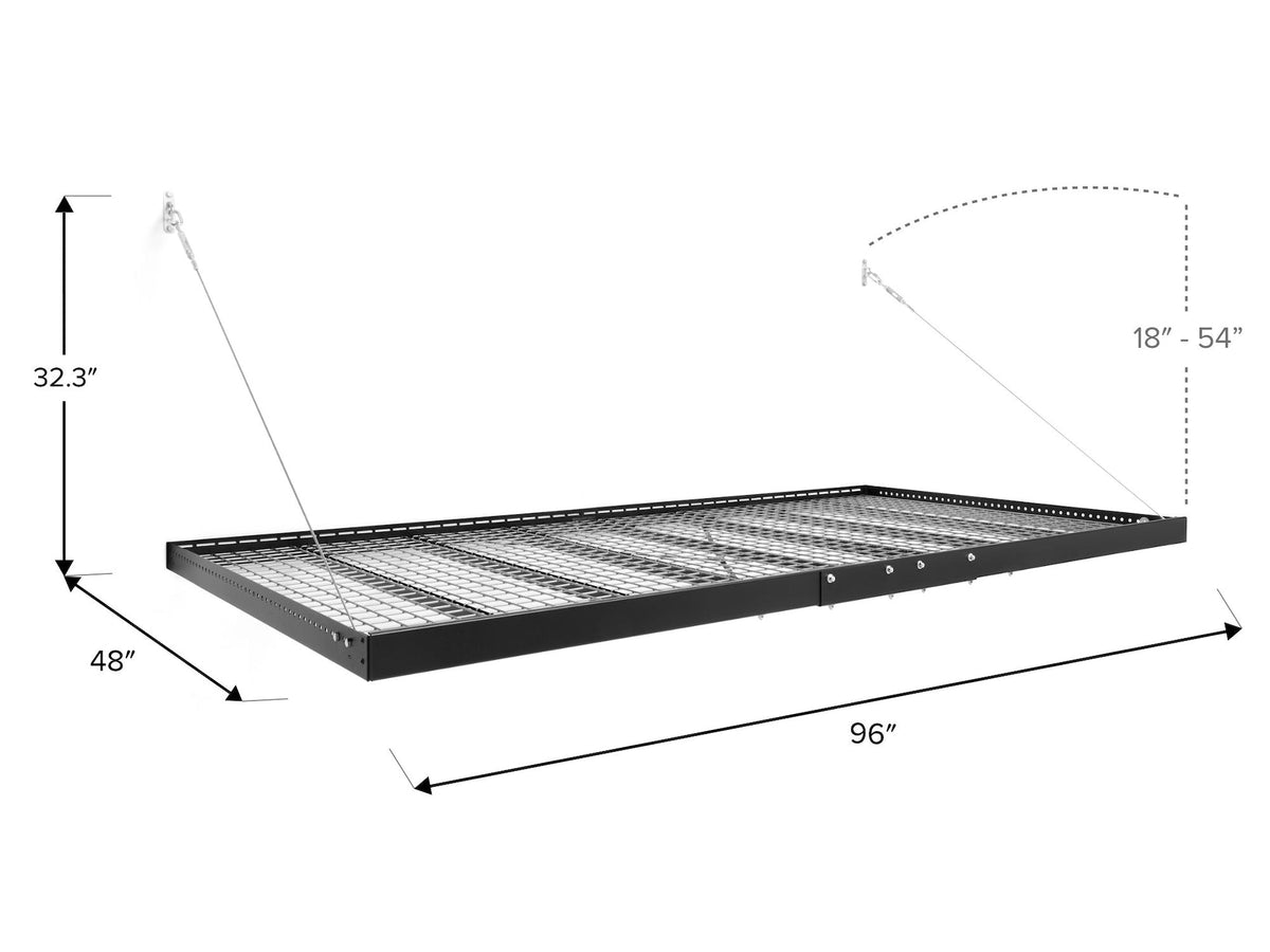 Pro Series Wall Mounted Heavy-Duty Steel Shelf, 600-lb Capacity, 4-ft x 8-ft P8Z5 - product image 4