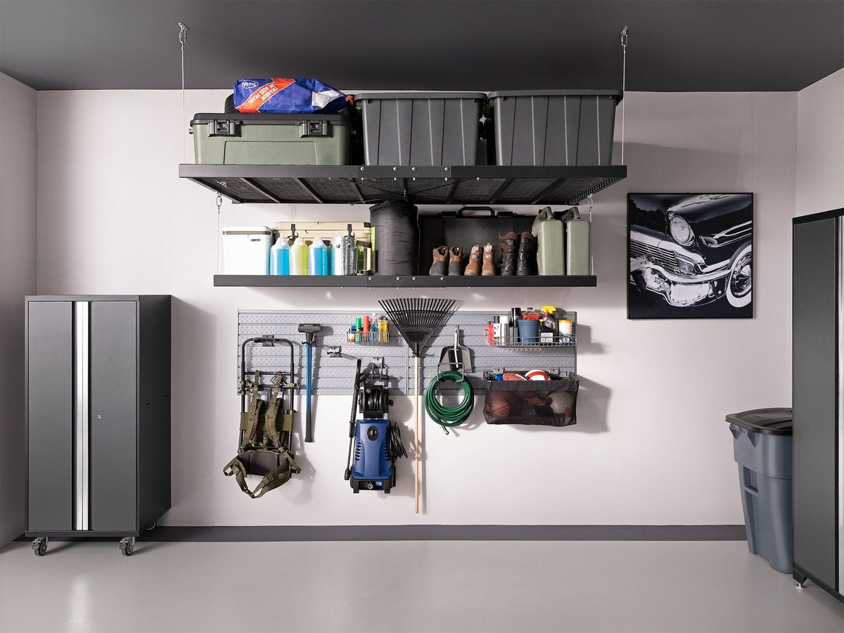 Pro Series Wall Mounted Heavy-Duty Steel Shelf, 600-lb Capacity, 4-ft x 8-ft P8Z5 - product image 5