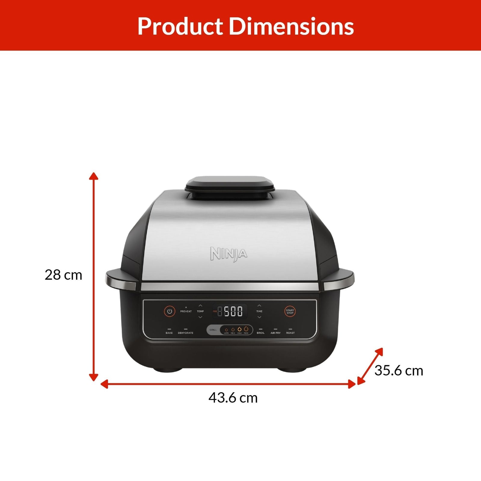 6-in-1 indoor Grill and Cyclonic Air Fryer, 4-qt G4C7 - product image 2