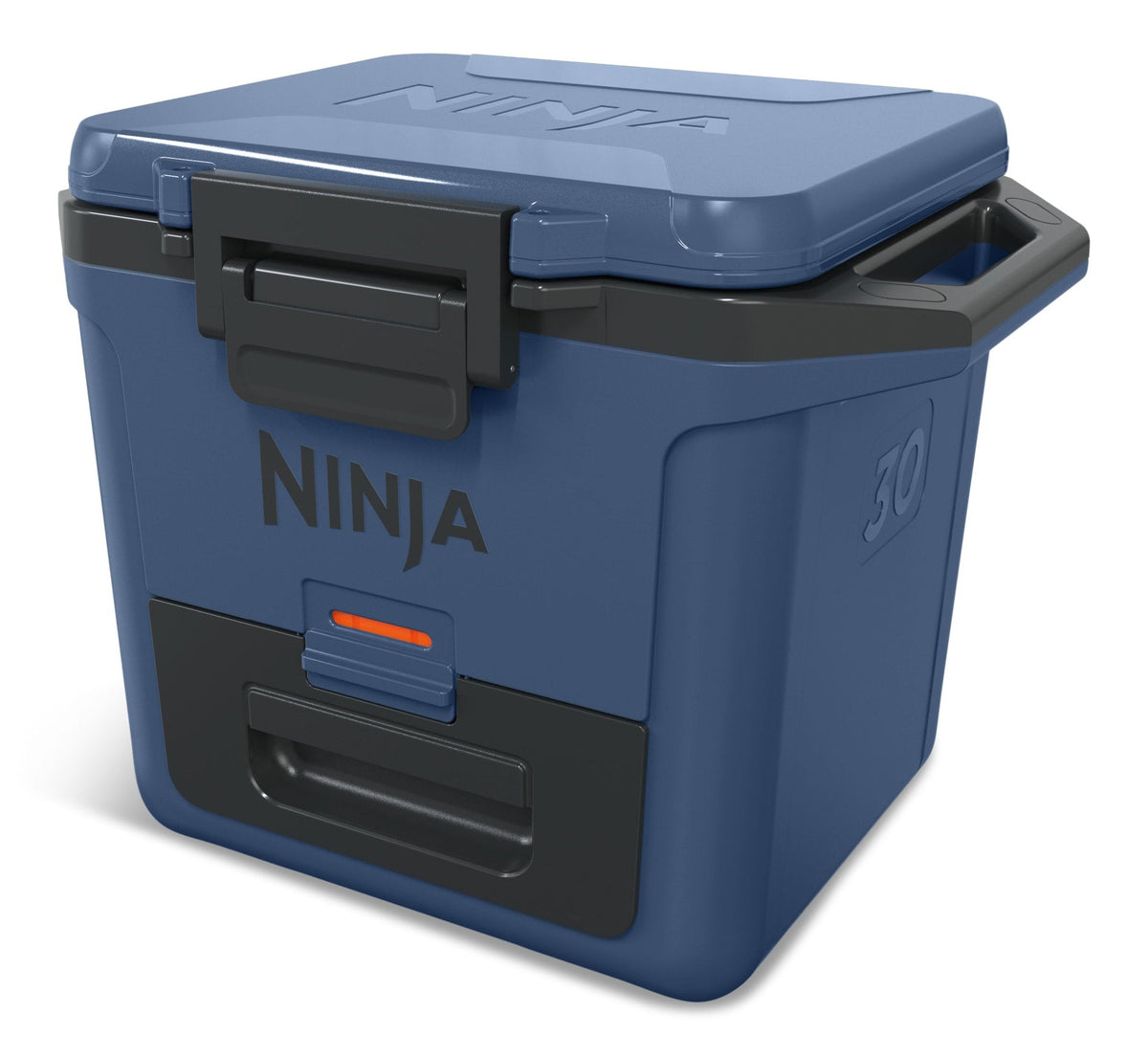 FrostVault 30-Quart Portable Hard Cooler with DryChill Drawer, 28-L, Blue T9G3 - product image 1