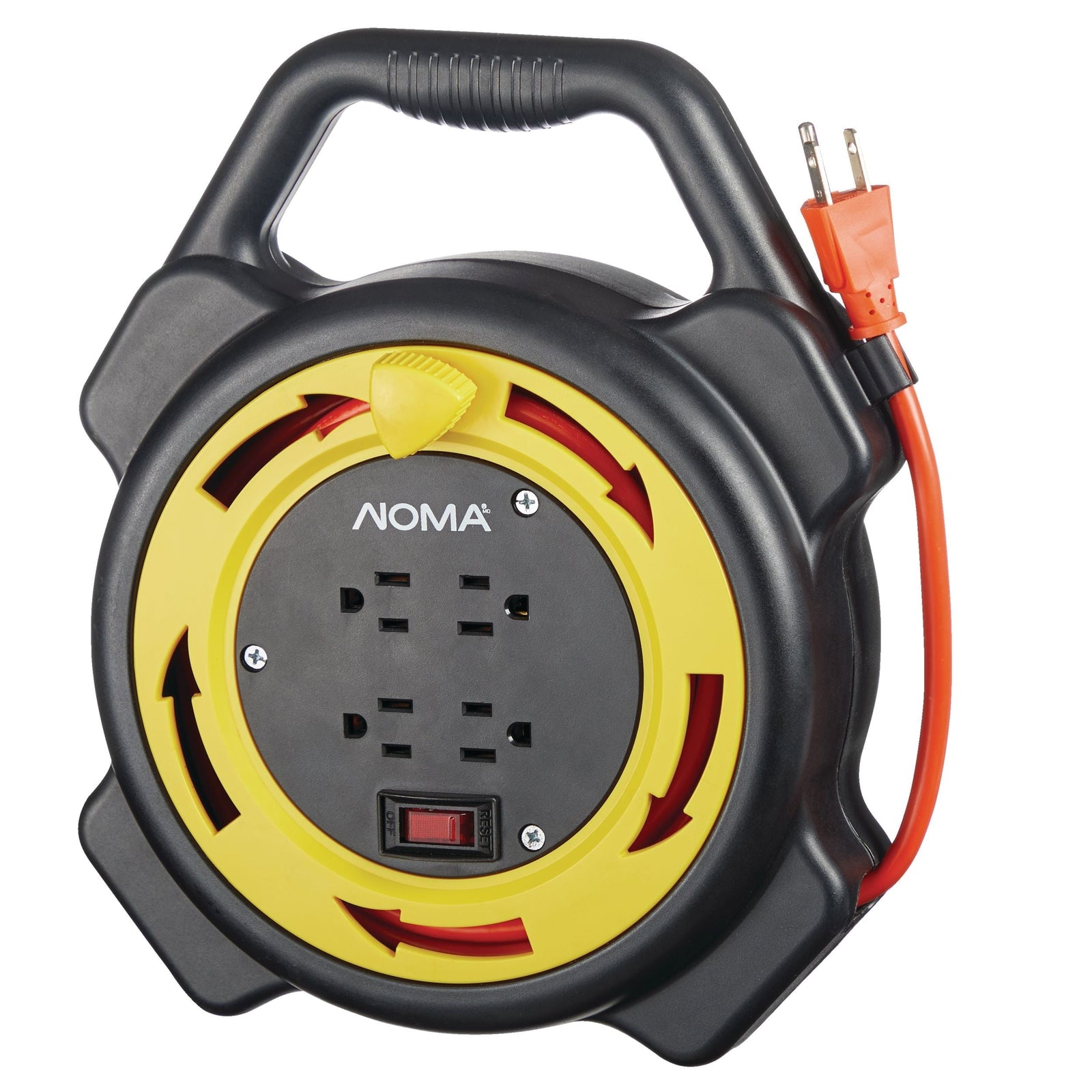 25-ft 16/3 Extension Cord with Storage Reel, 4 Grounded Outlets and Circuit Breaker S7S8 - product image 1