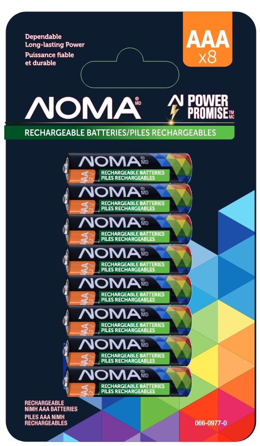 AAA Ni-MH Rechargeable Battery, 8-pk Y4Q7 - product image 1