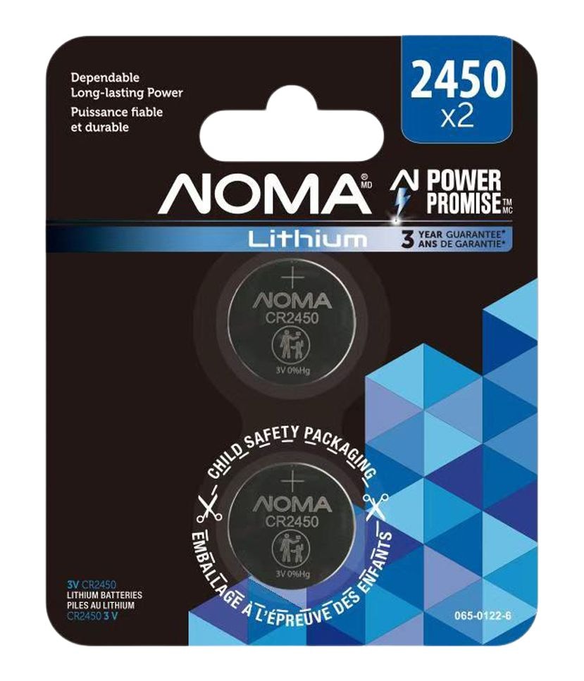 CR2450 Lithium Battery, Long-Lasting Power, 2-pc Z7L8 - product image 1