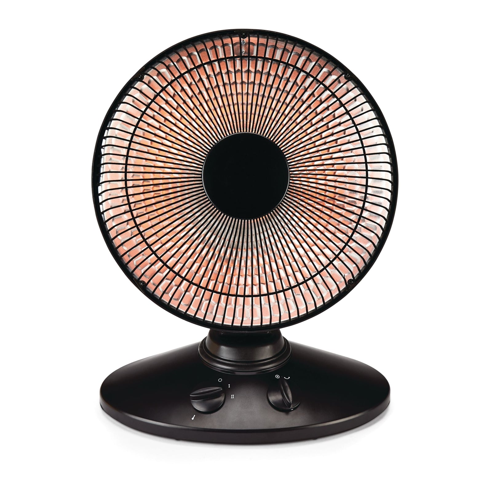 Oscillating Parabolic Dish Portable Radiant Electric Space Heater, 1000W, Black S8K3 - product image 1