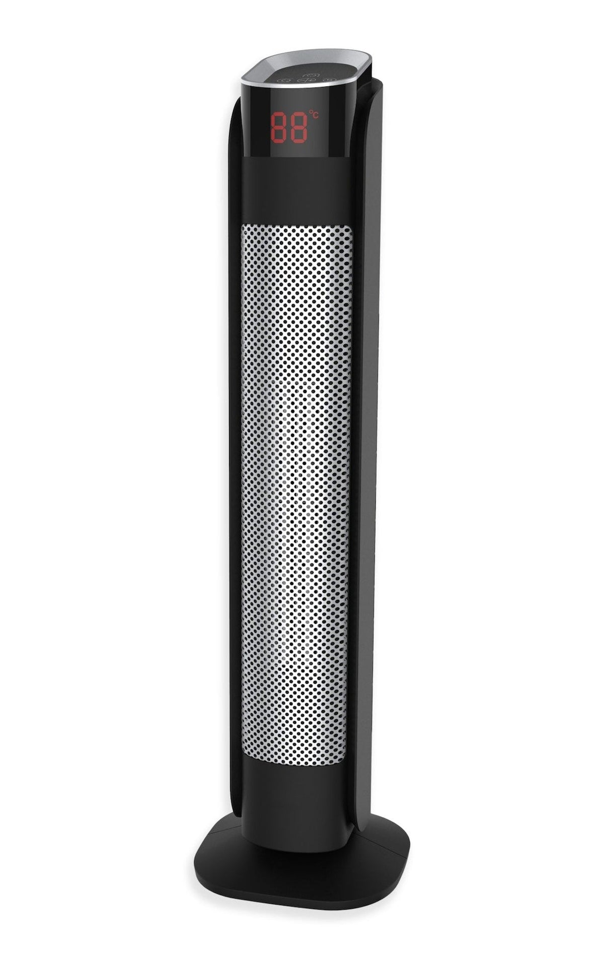 Oscillating Tower Ceramic Heater withRemote Control & Thermostat, 1500W, Black, 30-in K5X8 - product image 1