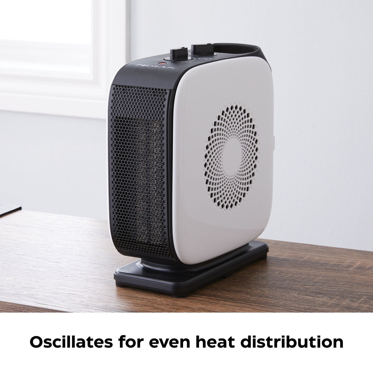 Portable Oscillating Portable Ceramic Space Heater withThermostat, 1500W, White V4F9 - product image 8