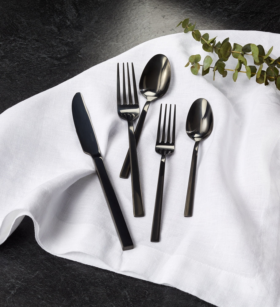 Belvedere Stainless Steel Flatware Set, Serves 4, 20-pc, Black M8C4 - product image 7